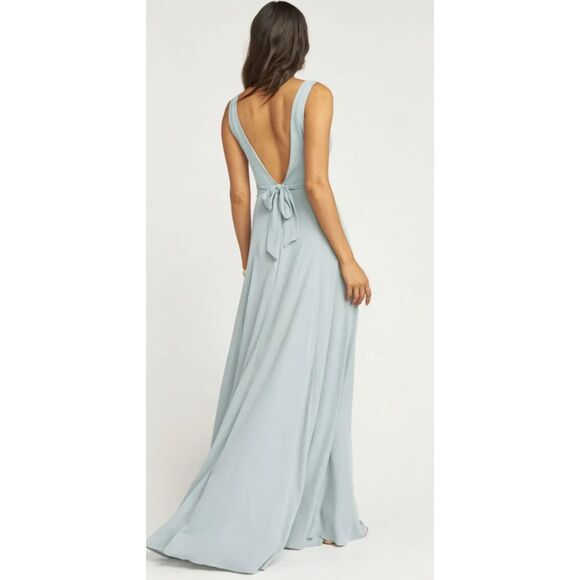 NWT Show Me‎ Your MuMu Jenn V-Neck Sleeveless Bridesmaid Maxi Dress Size MEDIUM - Picture 10 of 10